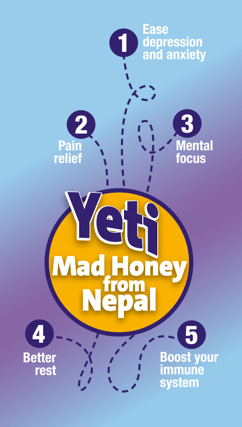 Yeti Mad Honey from Nepal 5 Pack 27.5 grams